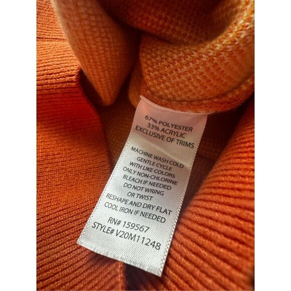 Altard State Orange Floral Sweater Vest Size Large - Picture 5 of 7